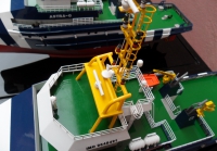 custom made model of 40米地震勘探与支持船模型